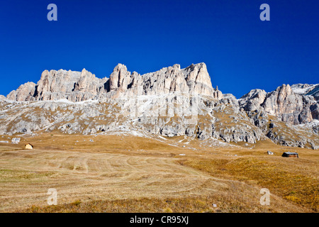 Besteigung des Piz Boe Berg auf der Piazzetta Klettern Route, Dolomiten, Alto Adige, Italien, Europa Stockfoto