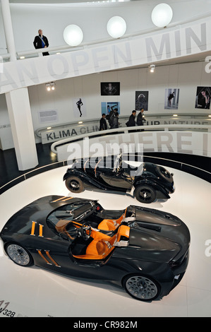 BMW 328 von 1936 bis 2011, BMW Museum, München, Bayern, Deutschland, Europa Stockfoto