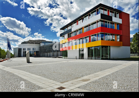 Technische Universität München, TU München, Fakultät für Maschinenwesen, Eberhard von Kuenheim-Bau, Garching bei München Stockfoto