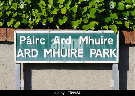 Straßenschild, Dublin, Irland Stockfoto