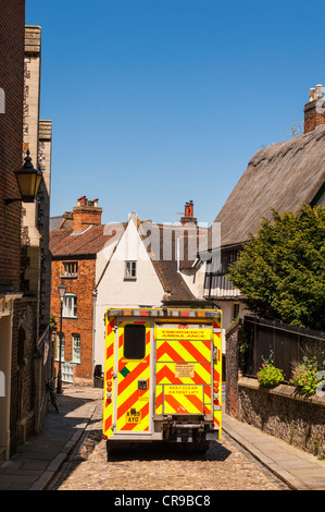 Ein Krankenwagen in Norwich, Norfolk, England, Großbritannien, Uk Stockfoto