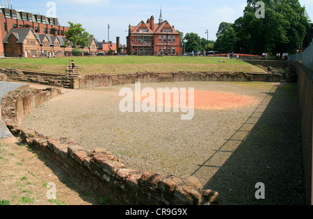 Römische Amphitheater Chester Cheshire England UK Stockfoto