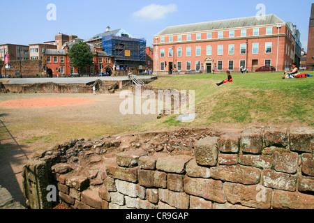 Römische Amphitheater Chester Cheshire England UK Stockfoto