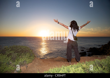 Conil Küste in Cadiz Andalusien in Spanien Stockfoto