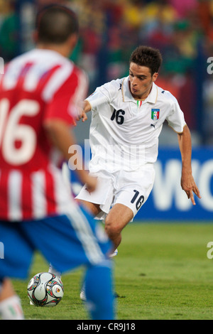 Giacomo Bonaventura von Italien (16) in Aktion während einer Fußball-FIFA U-20 World Cup Spiel gegen Paraguay. Stockfoto