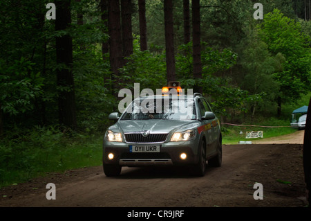 Rainworth Skoda Dukeries Rally 2012 im Sherwood Forest, Nottinghamshire Stockfoto