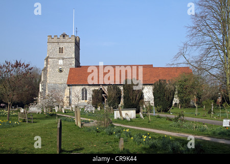 Cookham, Berkshire, England - 12. Jahrhundert Holy Trinity Church. Stockfoto