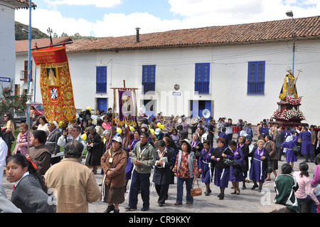 Cusco's Fiesta de la Virgen del Rosario Feier/Prozession - Cusco, Peru Stockfoto