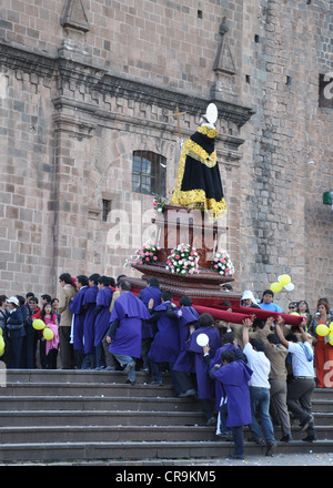 Cusco's Fiesta de la Virgen del Rosario Feier/Prozession - Cusco, Peru Stockfoto