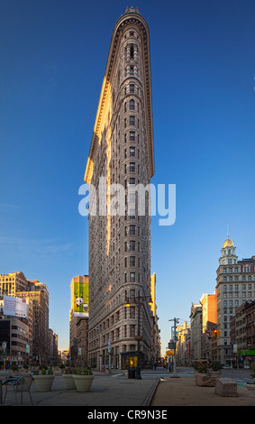 Das Flatiron Building in New York City Fifth Avenue Stockfoto