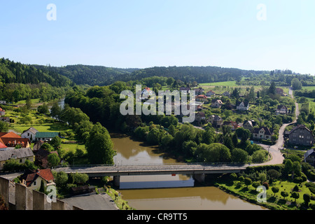 Ansicht von Schloss tschechischen Sternberk, Tschechische Republik Stockfoto