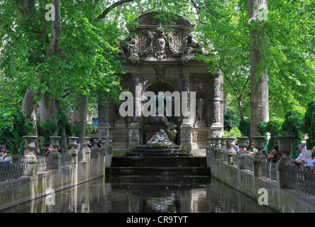 Medici-Brunnen, Jardin du Luxembourg, Paris. Stockfoto