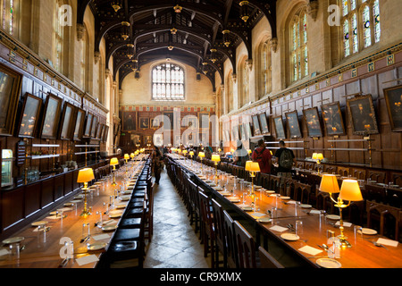 Oxford University Christ Church College Great Hall Speisesaal Oxford University Oxfordshire England GB Europa Stockfoto