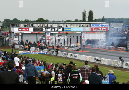 Santa Pod Raceway in der Nähe von Wellingborough Bedfordshire GB UK 2012 Stockfoto