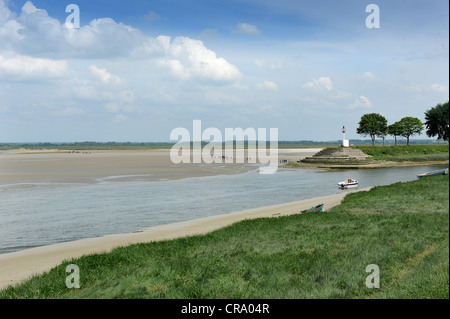 Baie de Somme Fluß Somme St Valery Sur Somme Picardie Frankreich Stockfoto