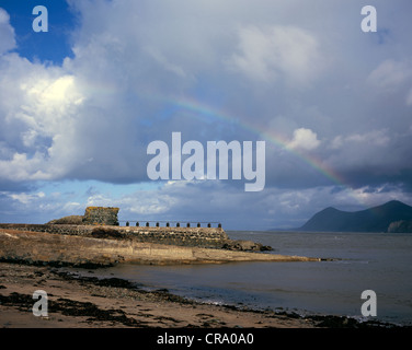 Regenbogen Yr eIFL.NET von Porth Dinllaen Nefyn Lleyn Halbinsel Gwynedd Wales Stockfoto