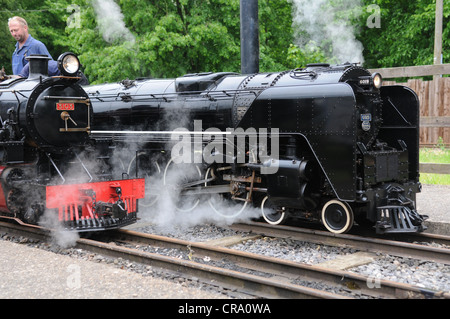 Eine Miniatur-Dampflok bei Stapleford Railway, UK Stockfoto