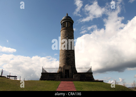 Crich Memorial Tower bekannt als Crich Stand Stockfoto