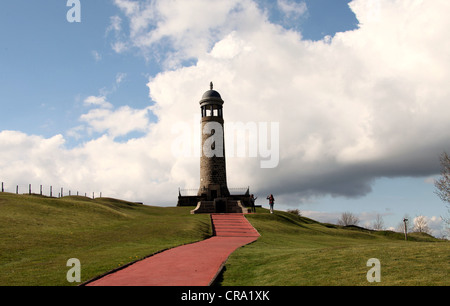 Crich Memorial Tower bekannt als Crich Stand Stockfoto