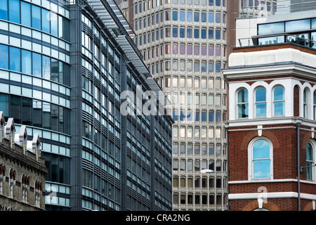 Farringdon Street Büros. London, England Stockfoto