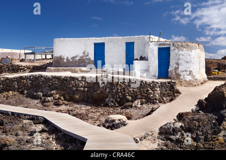 Haus im kleinen Dorf in Lobos Island, Kanarische Inseln, Spanien Stockfoto