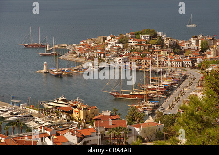 Marmaris-Altstadt und Hafen, Muğla, Türkei Stockfoto