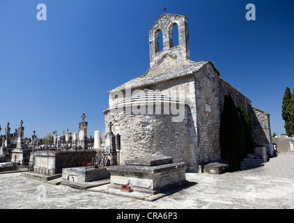 Frühe romanische Kapelle in der Provence: Sainte Croix des 9. Jahrhunderts Stockfoto