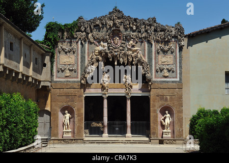 Die "Grotta Grande" in den Boboli Gärten in Florenz, Toskana, Italien, Europa Stockfoto