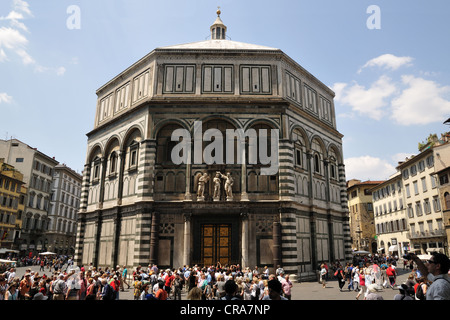 Die Florenz Baptisterium oder Battistero di San Giovanni, Florenz, Toskana, Italien, Europa Stockfoto