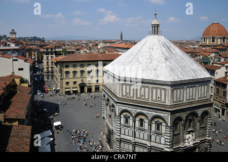 Die Florenz Baptisterium oder Battistero di San Giovanni, Florenz, Toskana, Italien, Europa Stockfoto