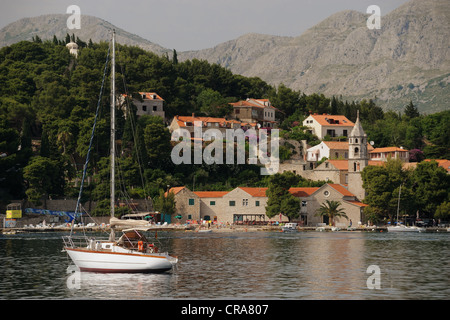 Boote aus Cavtat, Dubrovnik-Neretva County, Kroatien, Europa Stockfoto