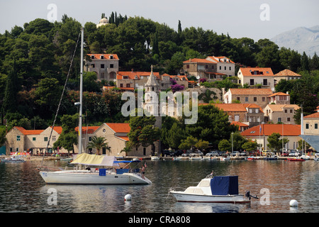 Boote aus Cavtat, Dubrovnik-Neretva County, Kroatien, Europa Stockfoto