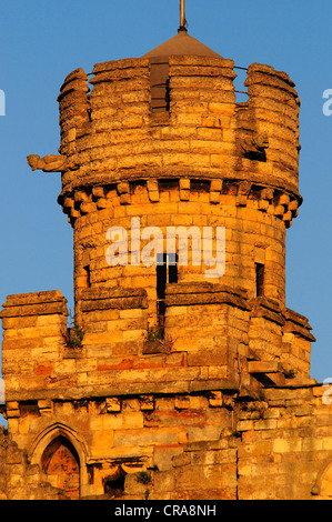 Ein Blick auf den Schlossturm Lincoln, Lincolnshire UK Stockfoto