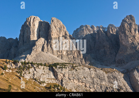 Tal der Drahterzeugung oder Val Gardena, Sella Ronda, Dolomiten, Italien, Europa Stockfoto