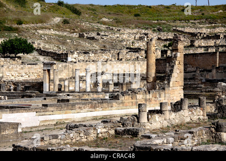 Kamiros oder Kamiros, Ruinen der alten hellenistischen Stadt auf Rhodos, Griechenland, Europa Stockfoto