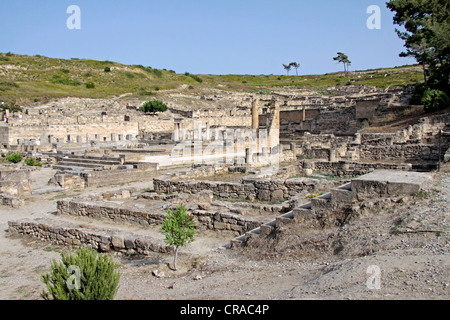 Kamiros oder Kamiros, Ruinen der alten hellenistischen Stadt auf Rhodos, Griechenland, Europa Stockfoto