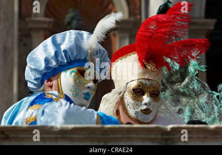 Venezianische Masken, Karneval in Venedig, Veneto, Italien, Europa Stockfoto