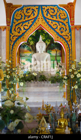 Wat Chalong, Detail, größte Tempel Phukets, Ban Chalong, Kathu, Phuket, Thailand, Asien Stockfoto