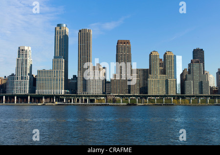 Skyline, Upper West Side, Hudson River, New York, USA Stockfoto