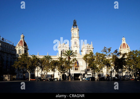 Rathaus, Plaza del Ayuntamiento, Valencia, Spanien, Europa Stockfoto