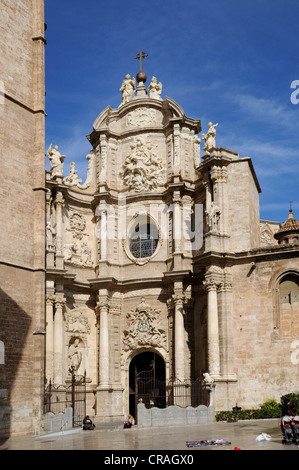 Puerta de Los Hierros, Kathedrale, Valencia, Spanien, Europa Stockfoto