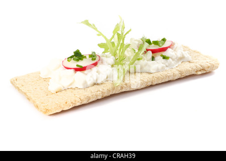 Diätetische Sandwich, Foto auf dem weißen Hintergrund Stockfoto