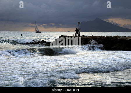 Strand von Calpe, Costa Blanca, Spanien, Europa Stockfoto