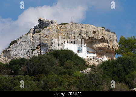 Rock, Wohnung, Son Bou, Menorca, Balearen, Spanien, Europa Stockfoto