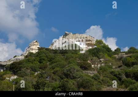 Rock, Wohnung, Son Bou, Menorca, Balearen, Spanien, Europa Stockfoto