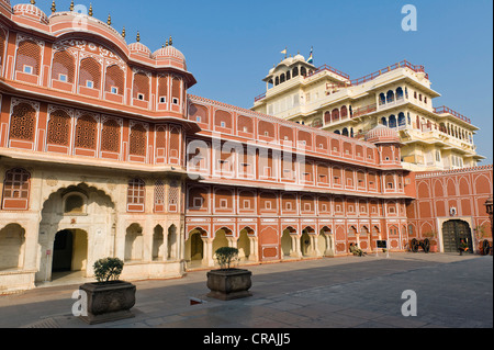 Stadtschloss, Jaipur, Rajasthan, Indien, Asien Stockfoto
