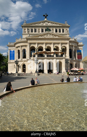 Alte Oper, alte Oper, Operaplatz-Platz, Frankfurt Am Main, Hessen, Deutschland, Europa Stockfoto