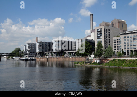 Westhafen West Hafen, Frankfurt Am Main, Hessen, Deutschland, Europa Stockfoto