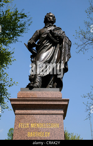 Denkmal für Felix Mendelssohn Bartholdy, Leipzig, Sachsen, Deutschland, Europa Stockfoto