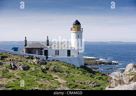 Der Low Light-Leuchtturm, Isle of May, Schottland. Stockfoto